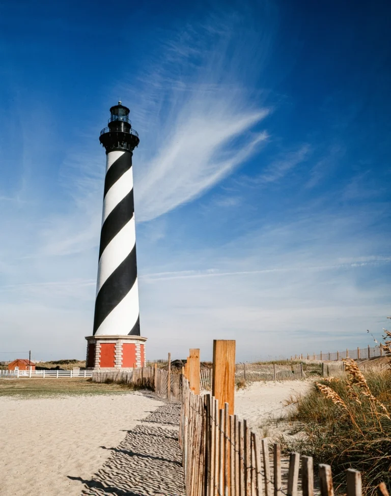 Cape Hatteras Lighthouse near Cape Point Campground, Buxton NC