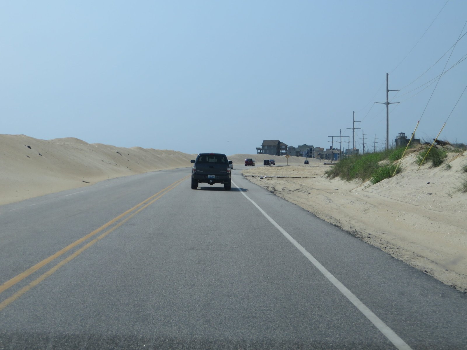 NC Highway 12 approaching Rodanthe on the Outer Banks